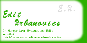 edit urbanovics business card